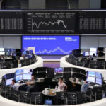 European shares tick up on Fed cut bets