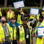 Boeing's US factory workers strike after 96% vote for walkout