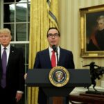 Mnuchin won't rejoin Trump administration, but has advice on sanctions, debt