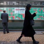 Asia shares stumble; long-end US bond yields rise with dollar