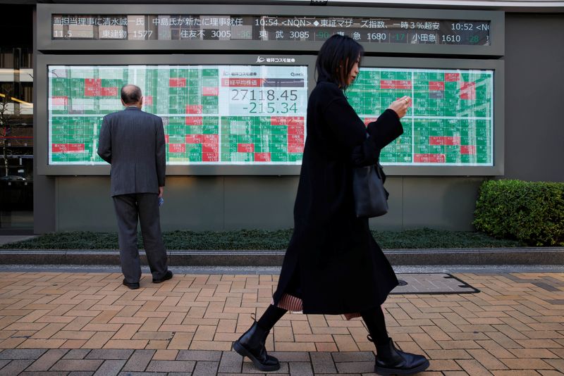 Asia shares stumble; long-end US bond yields rise with dollar