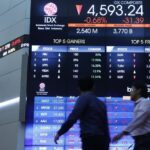 Indonesia stocks lower at close of trade; IDX Composite Index down 0.33%